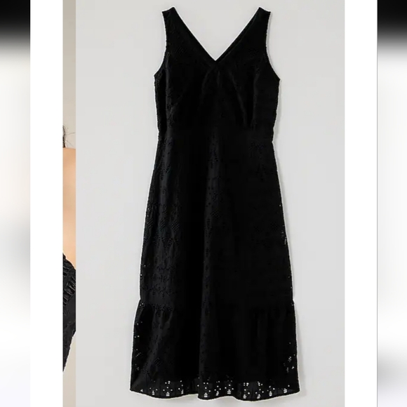 J.JILL Black Midi Dress - Picture 1 of 6